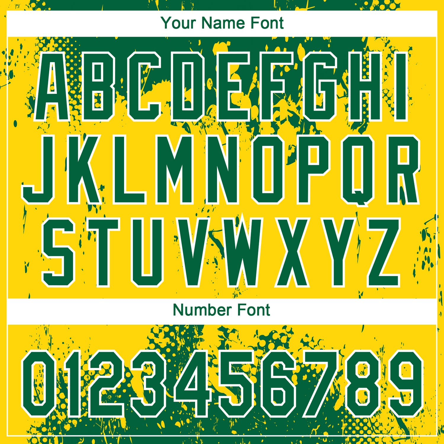Custom Gold Green-White 3D Pattern Design Authentic Jersey - Image 5