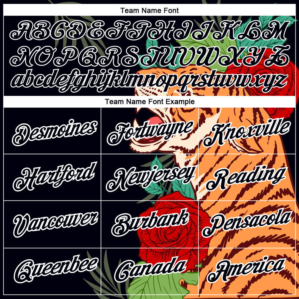 Custom Black White 3D Pattern Design Tiger Performance T-Shirt - Image 3