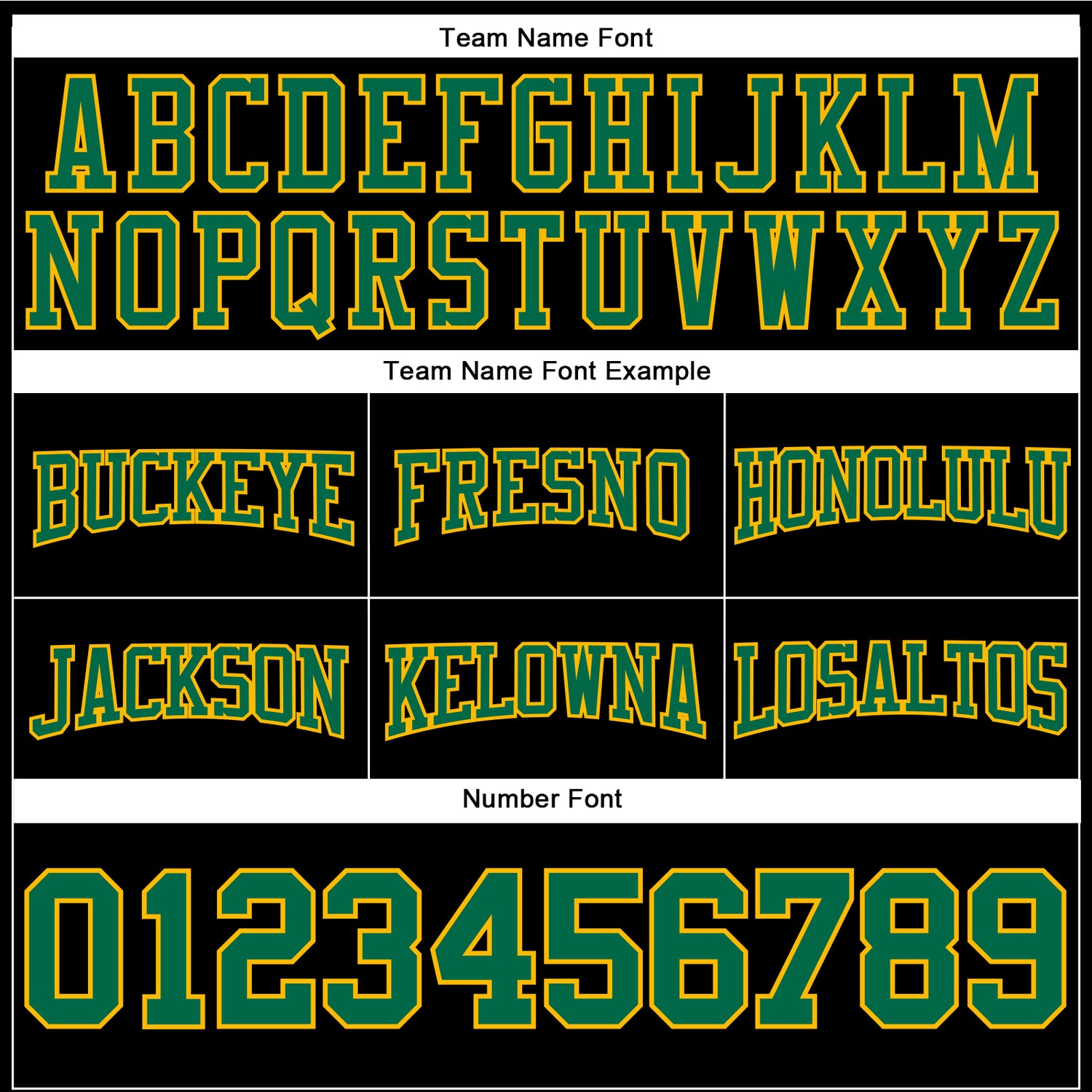 Custom Stitched Black Kelly Green-Gold Football Pullover Sweatshirt Hoodie - Image 3