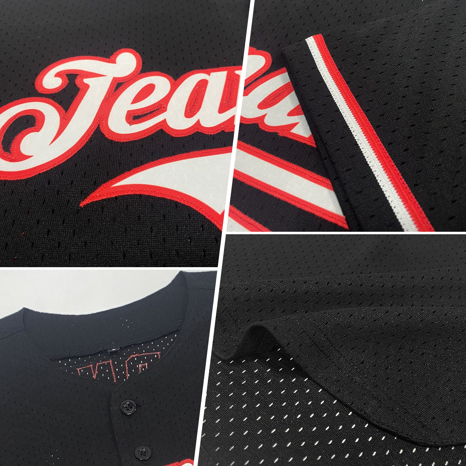 Custom Black Pink-Light Blue Mesh Authentic Throwback Jersey - Image 2