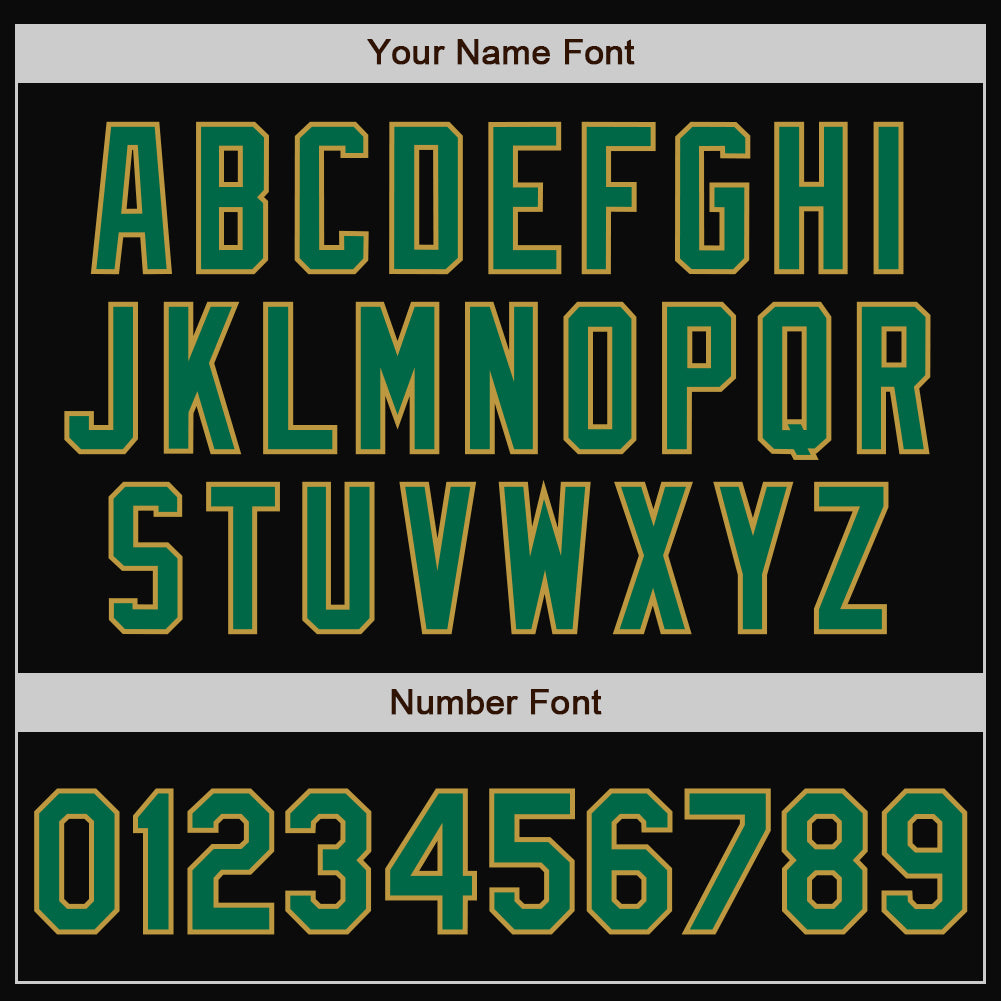 Custom Black Old Gold Pinstripe Kelly Green-Cream Bomber Full-Snap Varsity Letterman Jacket - Image 5