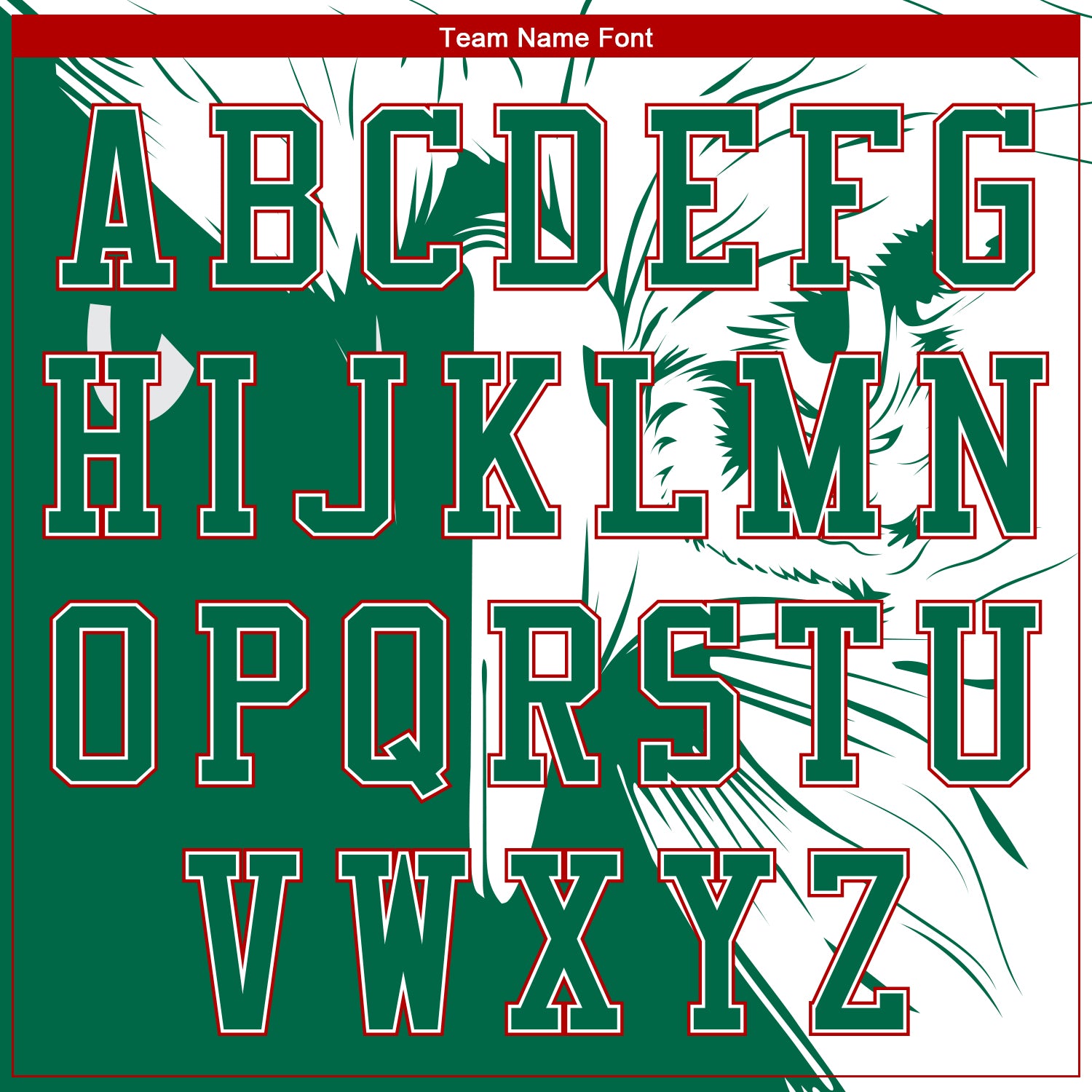 Custom Kelly Green White-Red Eagle Mexico 3D Bomber Full-Snap Varsity Letterman Jacket - Image 4