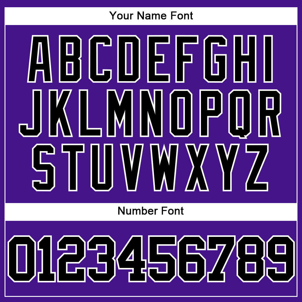Custom Purple Black-Gray Mesh Authentic Throwback Jersey - Image 5