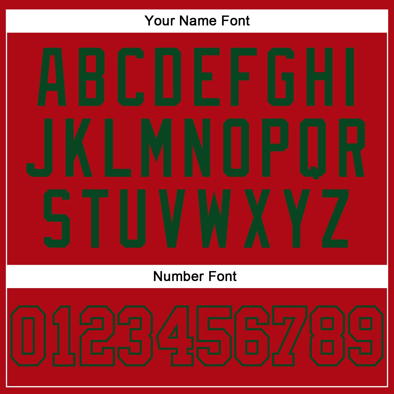 Custom Red Red-Green Authentic Jersey - Image 5