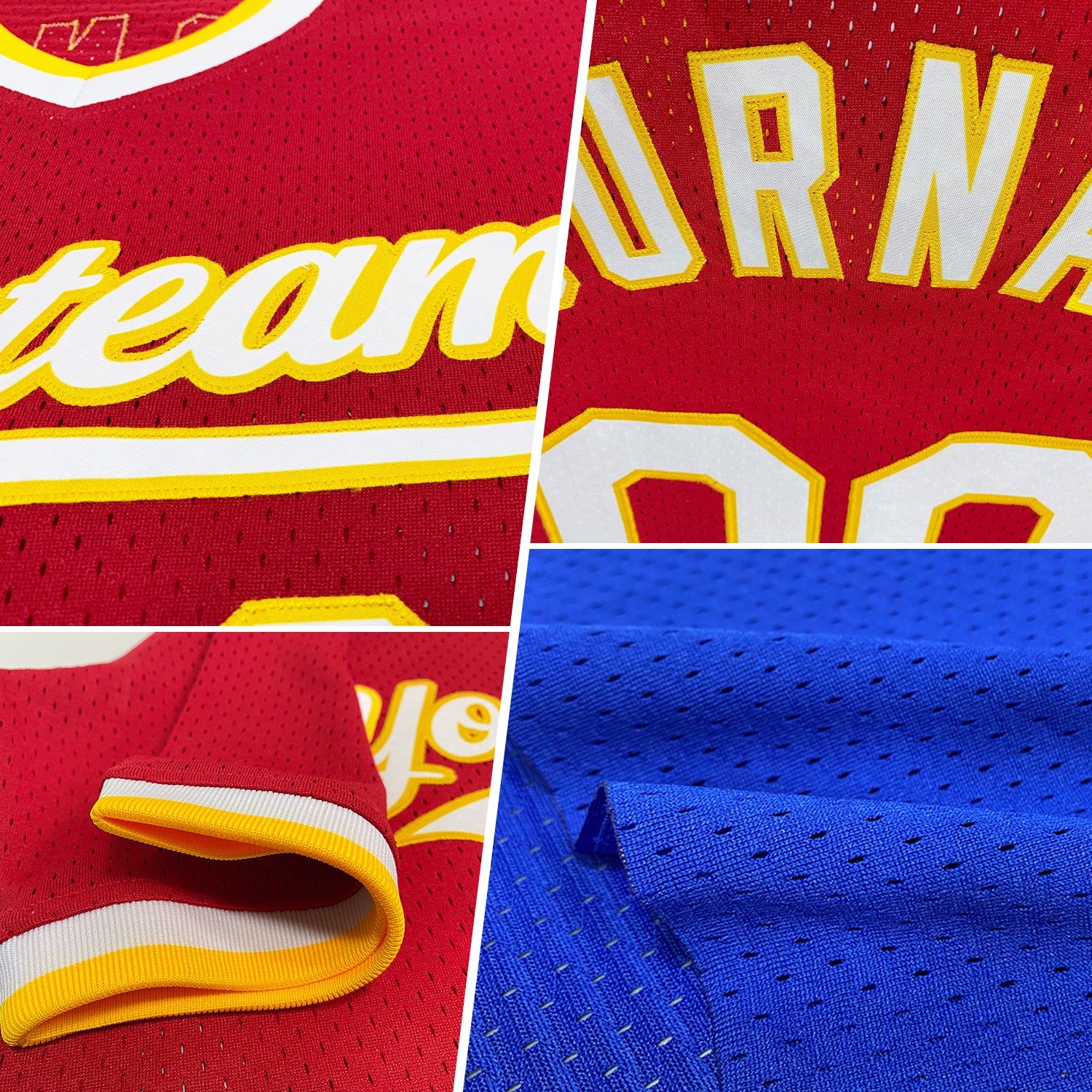 Custom Royal Old Gold-Black Authentic Throwback Jersey - Image 2