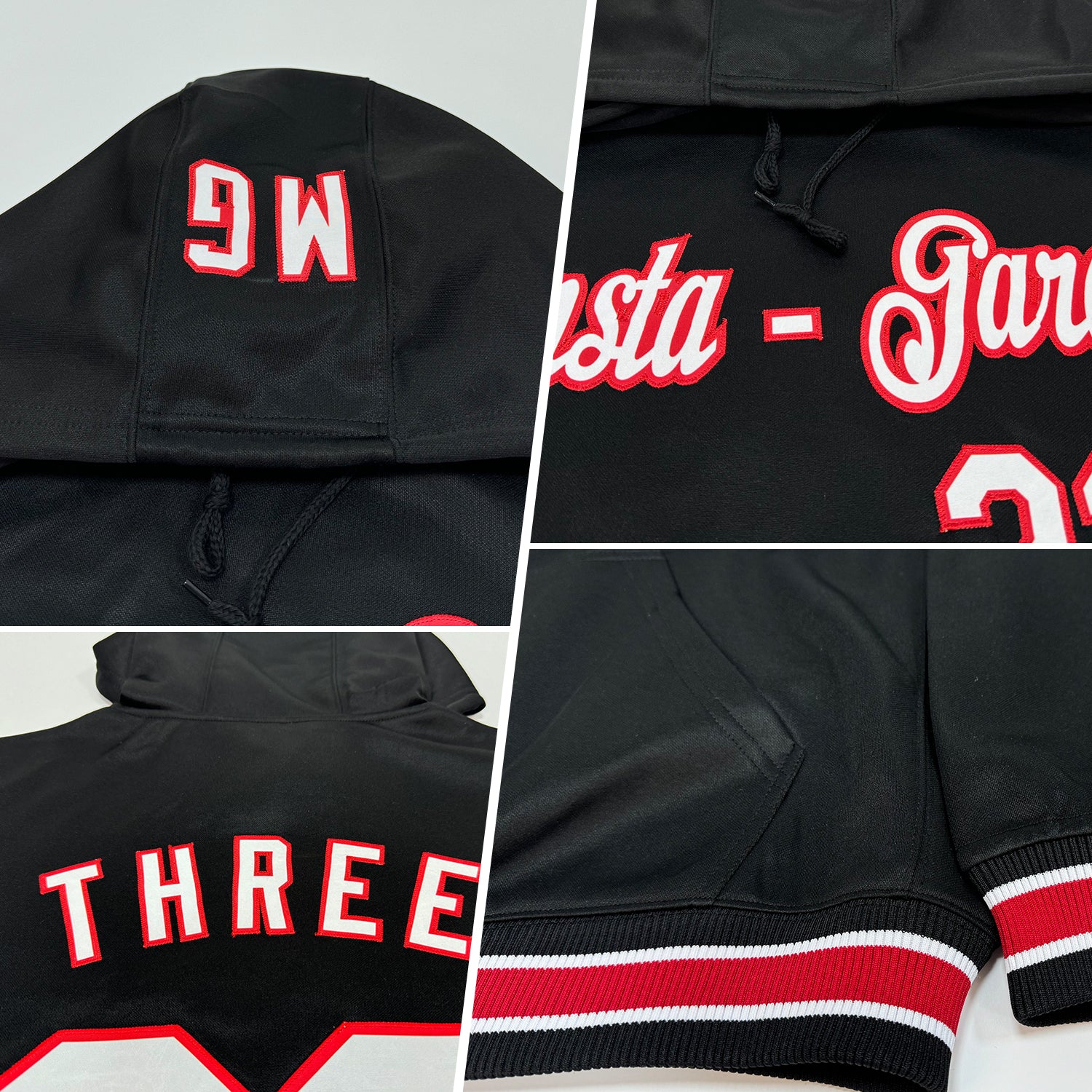 Custom Stitched Royal White-Yellow Sports Pullover Sweatshirt Hoodie - Image 2