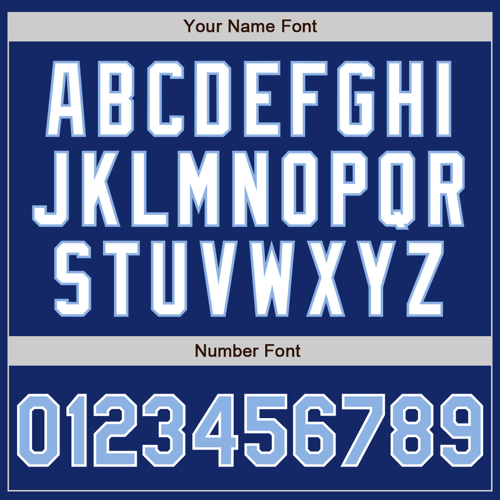 Custom Royal Light Blue-Yellow Authentic Split Fashion Jersey - Image 5