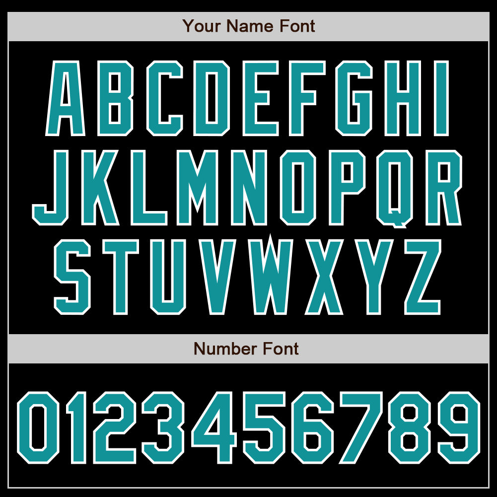 Custom Black Teal-Purple Authentic Split Fashion Jersey - Image 4